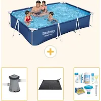 Bestway Steel Pro, piscina rettangolare - 300x201x66 cm - 4 pezzi - Modello S22727