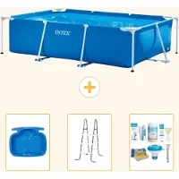 Intex Piscina fuori terra rettangolare - 300x200x75 cm - composta da 4 elementi - modello S22354