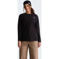 The North Face Women's TNF Essential Simple Dome RLX L/S Maglia a manica lunga Donna (M, nero)