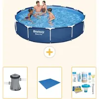 Bestway Steel Pro, piscina in acciaio, rotonda - 366x76 cm - 4 pezzi, modello S22311