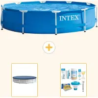 Intex Piscina autoportante rettangolare - 366x76 cm - 3 pezzi - Modello S22455