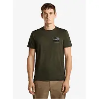 Icebreaker Merino 150 Tech Lite S/S Tee Evolving Layers Maglia merino Uomo (XL, olivia)