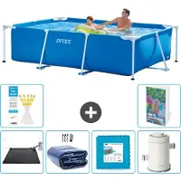 Intex Piscina fuori terra rettangolare - 260x160x65 cm - composta da 5 elementi, modello S166