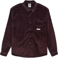 Element - Camicia in velluto di cotone biologico - Relax Bi Color Cord Shirt Java per Uomo in Materiale Riciclato - Taglia XL - Marrone