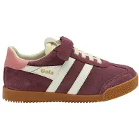 Gola Kid's Elan Strap Sneaker Bambini (2,5, marrone)
