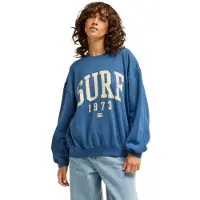 Billabong - Sweat à col rond - Kendall Aloha Sweatshirt True Navy per Donne in Cotone - Taglia L - Verde