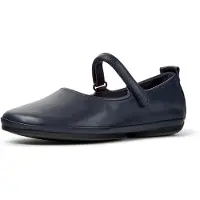Camper per donna. K201365-039 Ballerine in pelle Right Nina blu (37), Basso, Velcro, Casual