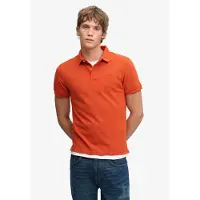 Superdry per uomo. M1110452A Polo Classic Pique arancione (XXL), Casual, Cotone, Manica corta