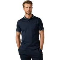 Hackett per uomo. HM5600230 Polo Members blu marino (XL), Casual, Cotone, Manica corta, Navy