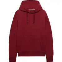 Superdry per uomo. M2014702A Felpa con cappuccio Essential Logo rossa (M), Rosso, Casual, Cotone