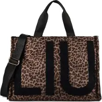 Liu Jo per donna. 2F6037-T6089 Borsa Tote Grande con Stampa Animalier marrone (OSFA), Casual, Animal Print, Poliestere