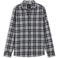 BOSS per uomo. 50567005 Camicia Locky grigia (L), Casual, Grigio, Cotone, Manica lunga
