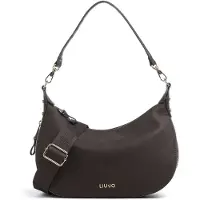Liu jo borsa a spalla hobo media in pelle marrone