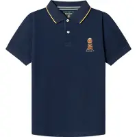 Hackett per ragazzo. HK5600037 Polo Harry marinaio (7Años= 122cm), Casual, Cotone, Manica corta, Navy, moda per bambini