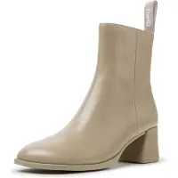 Camper per donna. K400798-009 Stivaletti in pelle Kora beige (39), 5 a 8cm, Nessuno, Casual