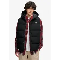 Superdry per uomo. M5012425A Gilet Everest nero (M), Casual, Poliestere, All'aperto