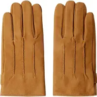 Hackett London per uomo. HM0400134 Guanti in pelle Commuter Nubuck Touch marrone (L), Casual, Classico