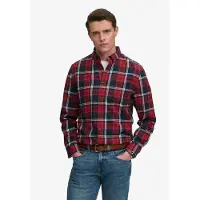 Superdry per uomo. M4011197A Camicia Cotton Lumberjack rossa (M), Rosso, Casual, Cotone, Manica lunga