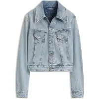 BOSS per donna. 50564451 Giacca Trucker blu (XL), Casual, Cotone