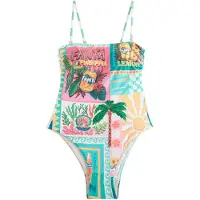 Next Costume intero modellante acqua / verde / arancione chiaro / rosa chiaro