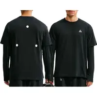 Nike ACG ACG Dri-Fit Tee Std Hike Little Badge Reflective Maglia funzionale Uomo (M, nero)