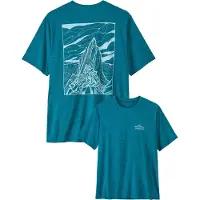 Patagonia Cap Cool Daily Shirt Cloud Crag Maglia funzionale Uomo (S, turchese)