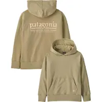 Patagonia - Felpa con cappuccio in cotone - K's Hoody Sweatshirt Hut Tripper Weathered Stone in Cotone - Taglia L - Grigio