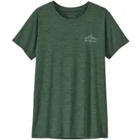 Patagonia Women's Cap Cool Daily Shirt Cloud Crag Maglia funzionale Donna (XXL, verde/olivia)