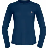 Norrøna - Femund Pureull Long Sleeve W'S Indigo Night per Donne - Taglia M