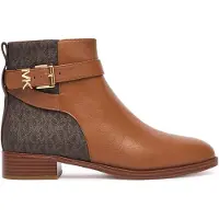Michael Kors per donna. 40T6RCFE6L Stivaletti in Pelle Rachel marrone (36), 1 a 3 cm, Cerniera, Casual, Classico