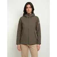 Ecoalf per donna. MCWGAJKDILUV0434W26-056 Giacca Deluge verde oliva (XS), Casual, Polister riciclato