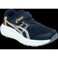 Asics unisex per bambino. 1014A394 Scarpe Contend 10 PS blu navy (33), Basso, Velcro, Casual, moda per bambini