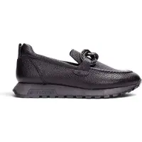 Hispanitas per donna. HI265183 Mocassini in pelle Oregon nero (38), 1 a 3 cm, Nessuno, Casual