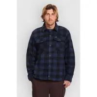 Volcom - Chemise en polaire à carreaux - Bowered II Fleece Shirt Marine per Uomo - Taglia L - Blu navy