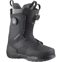 Salomon Snowboard - Scarponi da snowboard - Dialogue Dual BOA Black/Black/Asphalt per Uomo - Taglia 45,5 - Nero