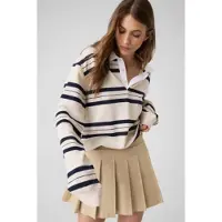 GUESS per donna. W6YD14W2940 Minigonna Plissettata Juliane beige (S), Casual, Cotone