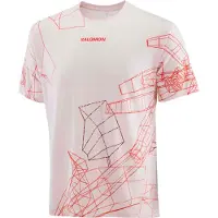 Salomon - T-shirt traspirante e leggero - S/Lab Speed Tee M Lilac Ash per Uomo in Pelle - Taglia XL - Beige