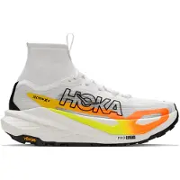 Hoka One One - Scarpe trail - Tecton X 4 M Frost/Neon Tangerine per Uomo - Taglia 46 2/3 - Grigio