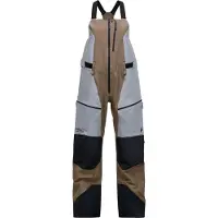 Peak Performance - Salopette da sci impermeabile in GORE-TEX PRO - W Vertical Gore-Tex Pro Bib Terrain Tan Lt Grey in Pelle - Taglia XS - Marrone