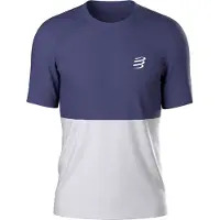 Compressport - T-shirt da trail running - Performance SS Tshirt M Peacoat Gray per Uomo - Taglia S - Blu
