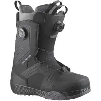 Salomon Snowboard - Scarponi da snowboard - Dialogue Dual BOA Wide Black/Asphalt per Uomo - Taglia 46,5 - Nero