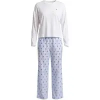 Tommy Hilfiger Underwear Pigiama 'Essential' navy / blu chiaro / bianco