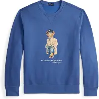 Ralph Lauren per uomo. 710B27073001 Felpa con colletto e Polo Bear blu (S), Casual, Cotone