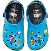Crocs Clogs 'Super Mario' azzurro / giallo / verde chiaro / rosso
