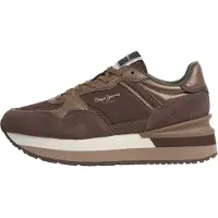 Pepe Jeans Sneaker bassa 'Nala Night' marrone / marrone scuro