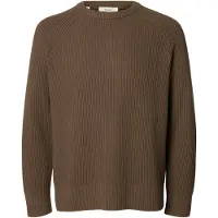 Selected Pullover A Maglia Uomini Marrone XL