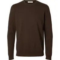 Selected Maglione Girocollo Uomini Marrone S
