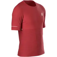 Compressport Pro Racing S/S T-Shirt Maglia da corsa Uomo (M, rosso)