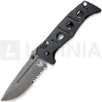 Benchmade Coltello pieghevole Adamas CruWear Grey Cerakote, nero, dentatura lama