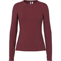 Pieces Top A Maniche Lunghe | Tawny Port | XL